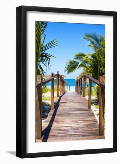 Cuba Fuerte Collection - Way to the Beach II-Philippe Hugonnard-Framed Photographic Print