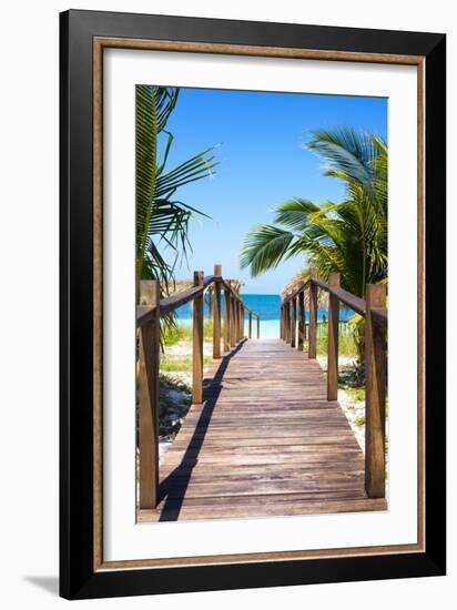 Cuba Fuerte Collection - Way to the Beach II-Philippe Hugonnard-Framed Photographic Print