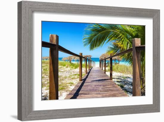 Cuba Fuerte Collection - Way to the Beach III-Philippe Hugonnard-Framed Photographic Print