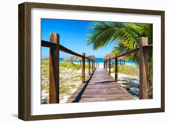 Cuba Fuerte Collection - Way to the Beach III-Philippe Hugonnard-Framed Photographic Print