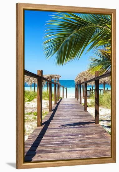 Cuba Fuerte Collection - Way to the Beach IV-Philippe Hugonnard-Framed Premier Image Canvas