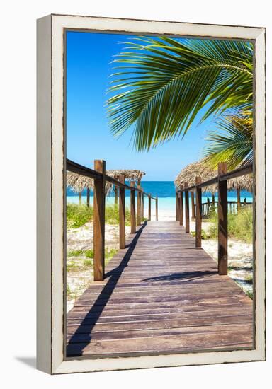 Cuba Fuerte Collection - Way to the Beach IV-Philippe Hugonnard-Framed Premier Image Canvas