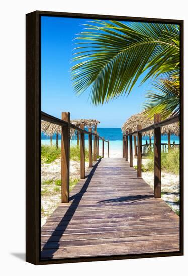 Cuba Fuerte Collection - Way to the Beach IV-Philippe Hugonnard-Framed Premier Image Canvas