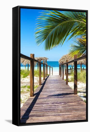 Cuba Fuerte Collection - Way to the Beach IV-Philippe Hugonnard-Framed Stretched Canvas