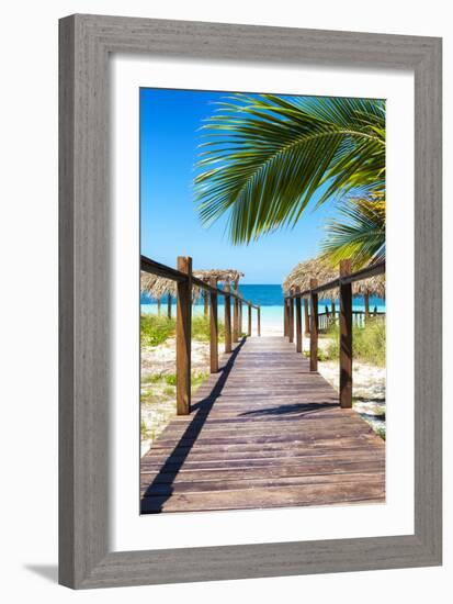 Cuba Fuerte Collection - Way to the Beach IV-Philippe Hugonnard-Framed Photographic Print