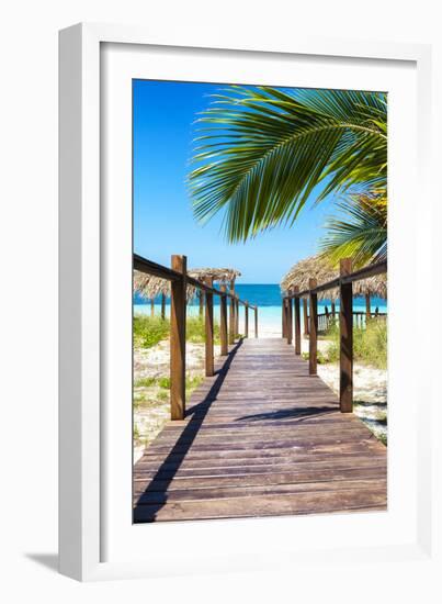 Cuba Fuerte Collection - Way to the Beach IV-Philippe Hugonnard-Framed Photographic Print