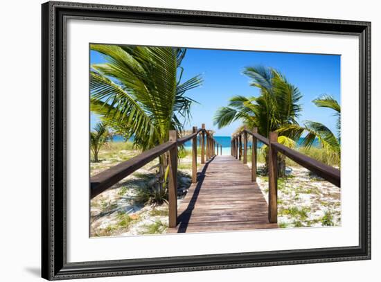 Cuba Fuerte Collection - Way to the Beach-Philippe Hugonnard-Framed Photographic Print