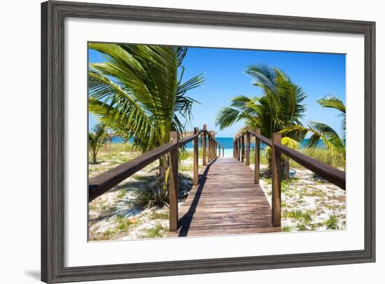 Cuba Fuerte Collection - Way to the Beach-Philippe Hugonnard-Framed Photographic Print