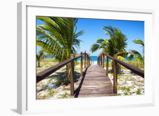 Cuba Fuerte Collection - Way to the Beach-Philippe Hugonnard-Framed Photographic Print