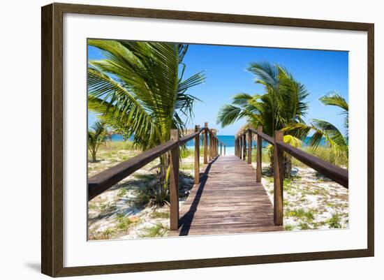 Cuba Fuerte Collection - Way to the Beach-Philippe Hugonnard-Framed Photographic Print