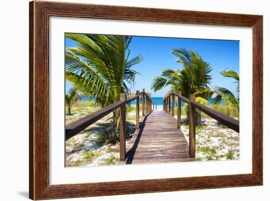 Cuba Fuerte Collection - Way to the Beach-Philippe Hugonnard-Framed Photographic Print