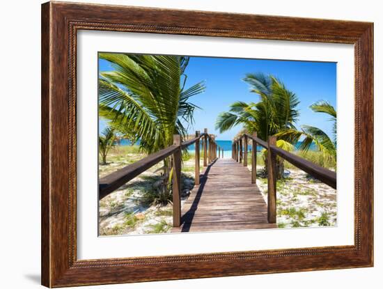 Cuba Fuerte Collection - Way to the Beach-Philippe Hugonnard-Framed Photographic Print