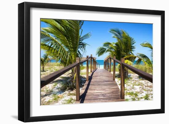 Cuba Fuerte Collection - Way to the Beach-Philippe Hugonnard-Framed Photographic Print