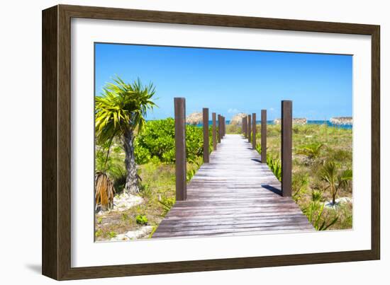 Cuba Fuerte Collection - Wild Beach Jetty-Philippe Hugonnard-Framed Photographic Print