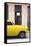 Cuba Fuerte Collection - Yellow Classic Car-Philippe Hugonnard-Framed Stretched Canvas