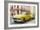 Cuba Fuerte Collection - Yellow Classic Cars-Philippe Hugonnard-Framed Photographic Print