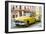 Cuba Fuerte Collection - Yellow Classic Cars-Philippe Hugonnard-Framed Photographic Print