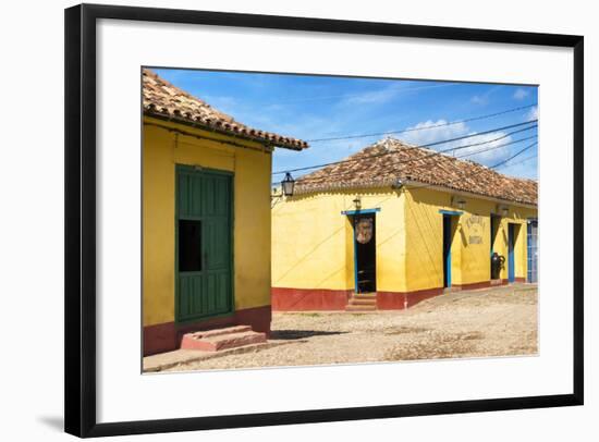 Cuba Fuerte Collection - Yellow Facades in Trinidad II-Philippe Hugonnard-Framed Photographic Print