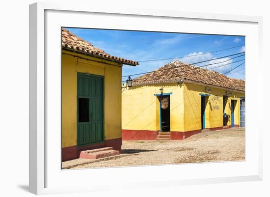 Cuba Fuerte Collection - Yellow Facades in Trinidad II-Philippe Hugonnard-Framed Photographic Print