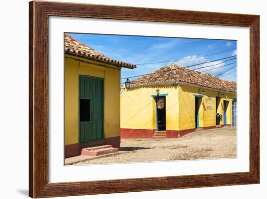 Cuba Fuerte Collection - Yellow Facades in Trinidad II-Philippe Hugonnard-Framed Photographic Print