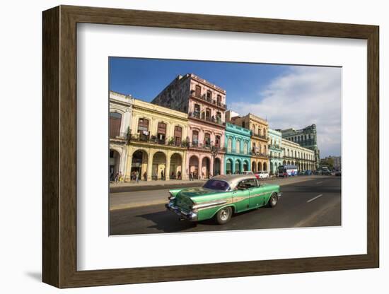 Cuba, Havana. City scenic.-Jaynes Gallery-Framed Photographic Print