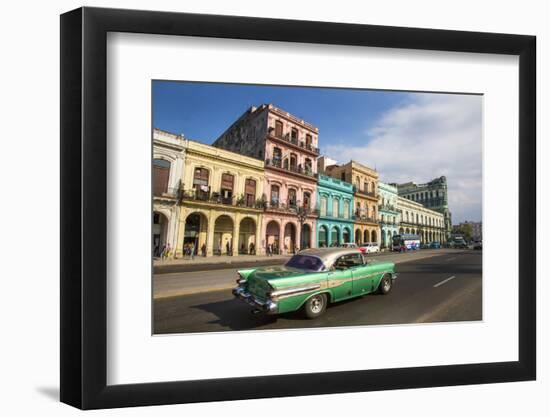 Cuba, Havana. City scenic.-Jaynes Gallery-Framed Photographic Print