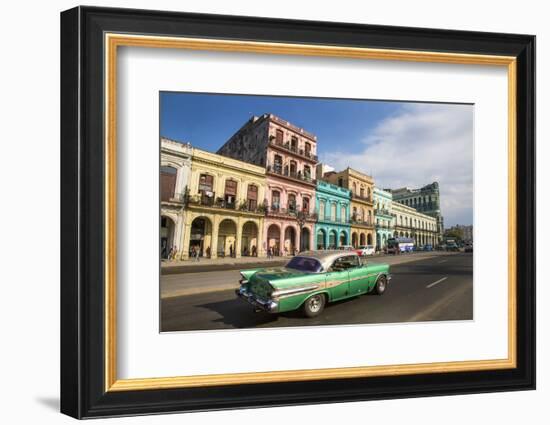 Cuba, Havana. City scenic.-Jaynes Gallery-Framed Photographic Print