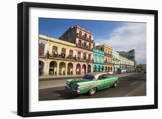 Cuba, Havana. City scenic.-Jaynes Gallery-Framed Photographic Print