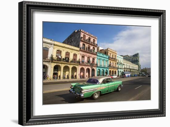 Cuba, Havana. City scenic.-Jaynes Gallery-Framed Photographic Print