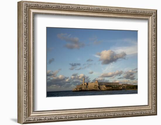 Cuba, Havana, El Morro Fortress and Sea, Viewed from Malecon-Merrill Images-Framed Photographic Print