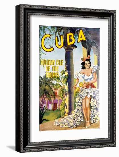 Cuba, Holiday Isle of the Tropics-null-Framed Art Print