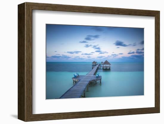 Cuba, Jardines del Rey, Cayo Guillermo, Playa El Paso, Wooden pier-Jane Sweeney-Framed Photographic Print