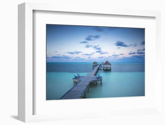 Cuba, Jardines del Rey, Cayo Guillermo, Playa El Paso, Wooden pier-Jane Sweeney-Framed Photographic Print