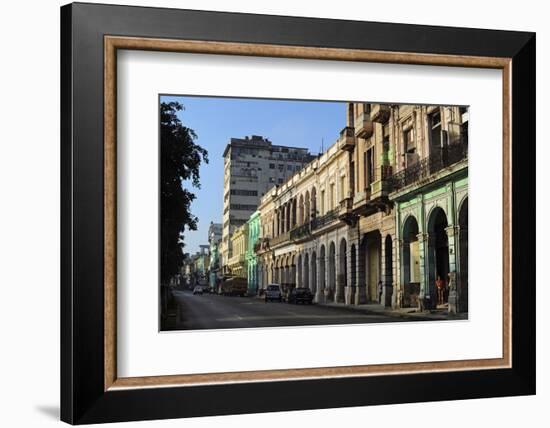 Cuba, La Havana, Havana Vieja, Old Colonial Buildings-Anthony Asael-Framed Photographic Print