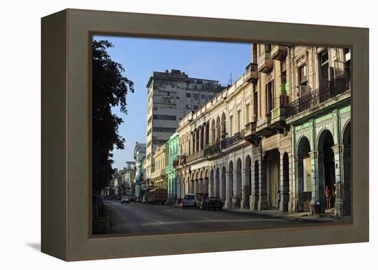 Cuba, La Havana, Havana Vieja, Old Colonial Buildings-Anthony Asael-Framed Premier Image Canvas