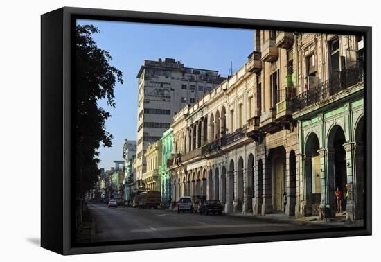 Cuba, La Havana, Havana Vieja, Old Colonial Buildings-Anthony Asael-Framed Premier Image Canvas