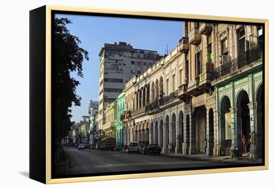 Cuba, La Havana, Havana Vieja, Old Colonial Buildings-Anthony Asael-Framed Premier Image Canvas