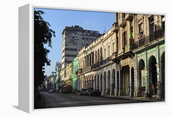 Cuba, La Havana, Havana Vieja, Old Colonial Buildings-Anthony Asael-Framed Premier Image Canvas