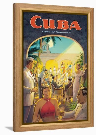 Cuba, Land of Romance-Kerne Erickson-Framed Stretched Canvas