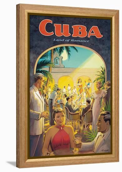 Cuba, Land of Romance-Kerne Erickson-Framed Stretched Canvas