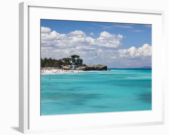 Cuba, Matanzas Province, Varadero, Varadero Beach by the Mansion Xanadu-Walter Bibikow-Framed Photographic Print