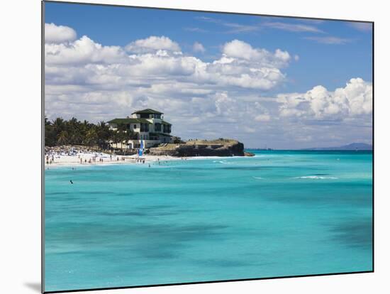 Cuba, Matanzas Province, Varadero, Varadero Beach by the Mansion Xanadu-Walter Bibikow-Mounted Photographic Print