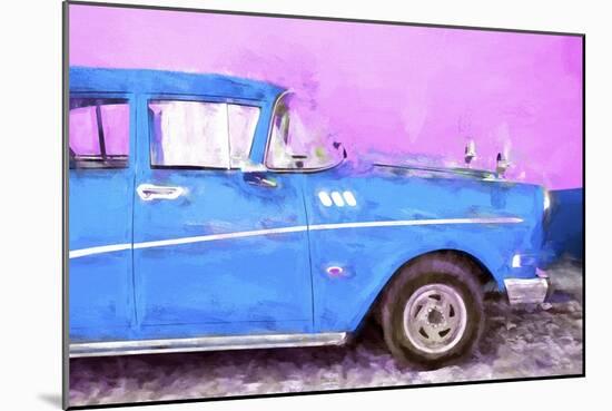 Cuba Painting - Blue Sensation-Philippe Hugonnard-Mounted Art Print