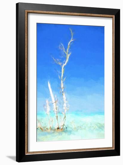 Cuba Painting - Blues Gradient-Philippe Hugonnard-Framed Art Print