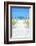 Cuba Painting - Boardwalk on the Beach-Philippe Hugonnard-Framed Art Print