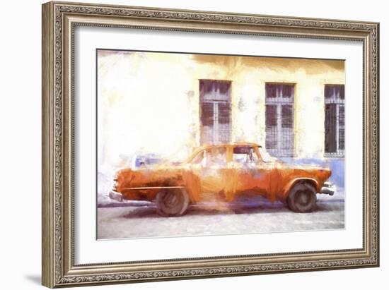 Cuba Painting - Classic American Car-Philippe Hugonnard-Framed Art Print