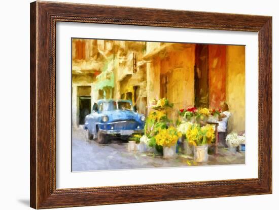 Cuba Painting - Colors of Sunflowers-Philippe Hugonnard-Framed Art Print