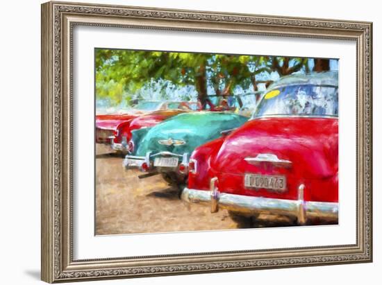 Cuba Painting - Cuba Classic Cars-Philippe Hugonnard-Framed Art Print