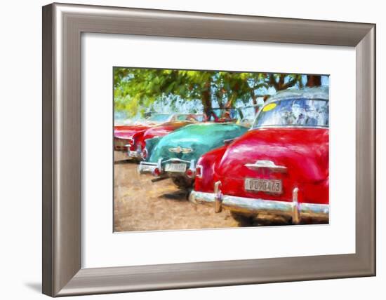 Cuba Painting - Cuba Classic Cars-Philippe Hugonnard-Framed Art Print