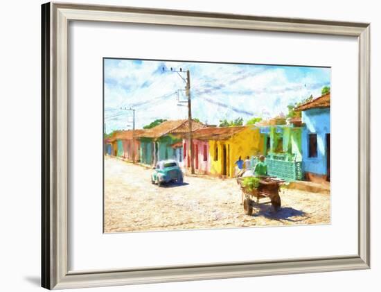 Cuba Painting - Journey through Time-Philippe Hugonnard-Framed Art Print